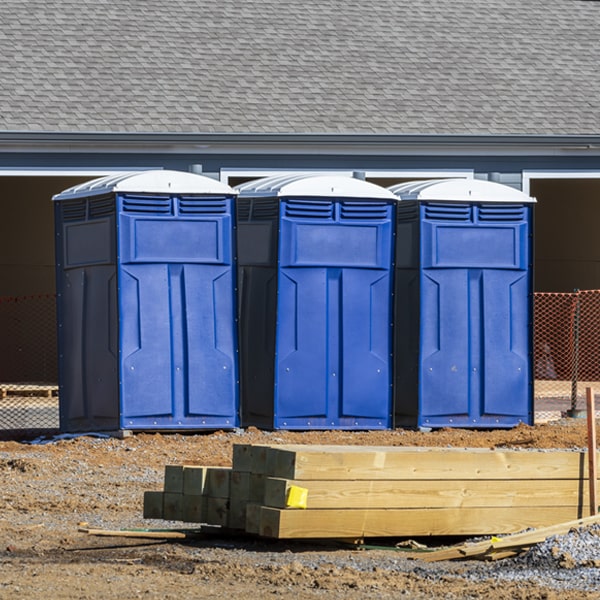 how can i report damages or issues with the portable restrooms during my rental period in Debary